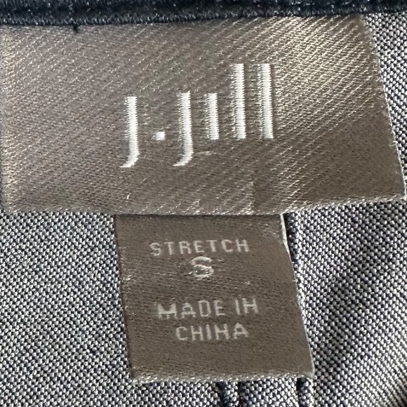 J Jill Shift Dress Sz Small Navy Blue Jean Denim Look Minimalist Classic Chic - Picture 4 of 5